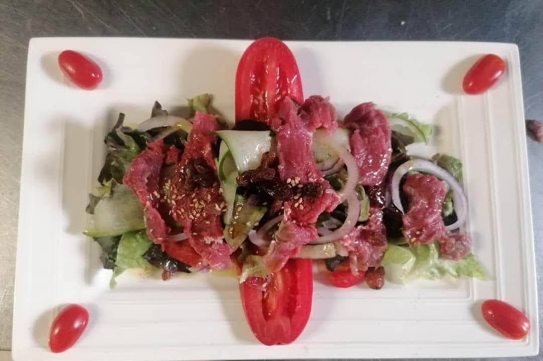 Salade filet tranché